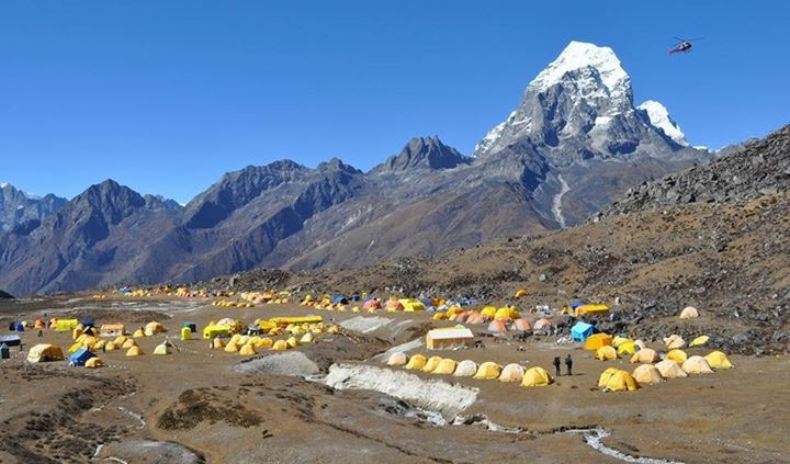 Hike Ama Dablam in Nepal with Mountaineer Holly Budge! camp